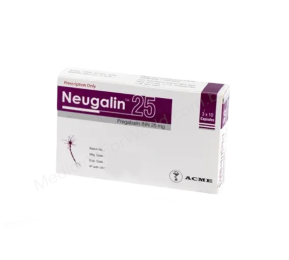 Pregabalin (Neugalin 25mg / 50mg / 75mg) Rx