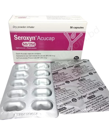 Salmeterol + Fluticasone Propionate (Seroxyn 50 mcg+100 mcg / 50 mcg+250 mcg / 50 mcg+500 mcg) Rx