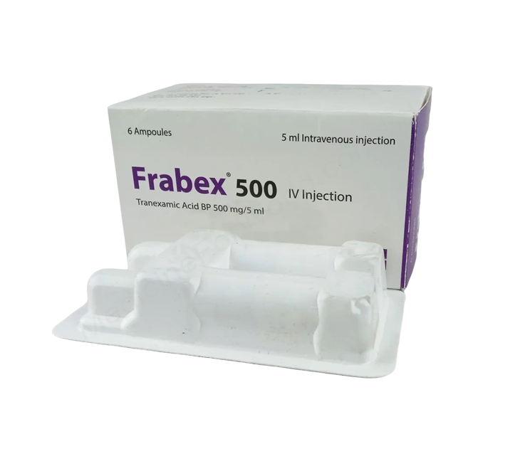 Tranexamic Acid (Frabex 500mg/ 0.5ml) Rx Tranexamic Acid (Frabex 500mg/ 0.5ml) Rx