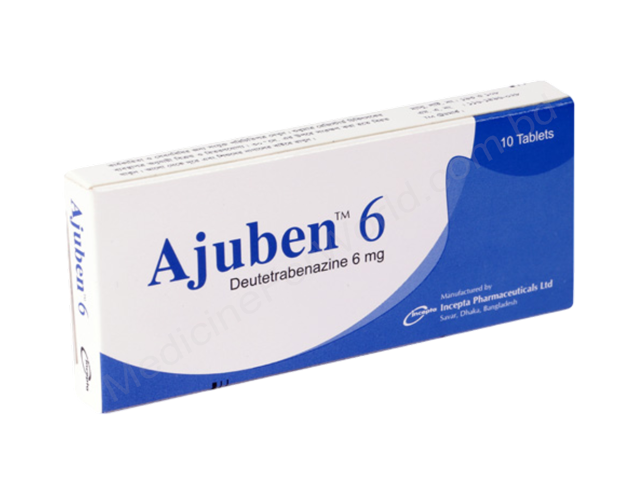 Deutetrabenazine (Ajuben 12mg / 6mg) Rx Deutetrabenazine (Ajuben 12mg / 6mg) Rx
