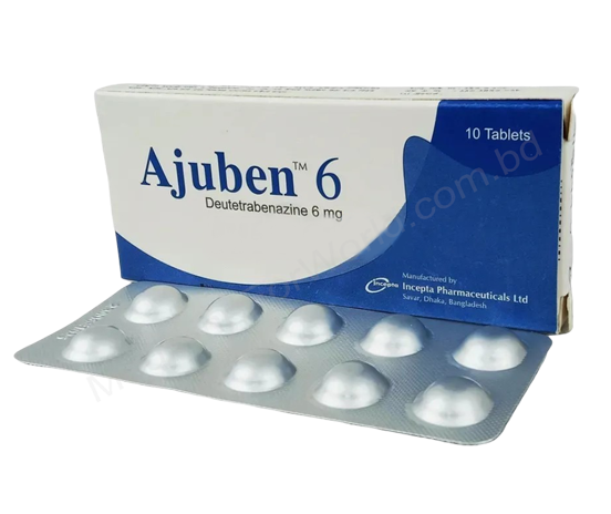 Deutetrabenazine (Ajuben 12mg / 6mg) Rx Deutetrabenazine (Ajuben 12mg / 6mg) Rx