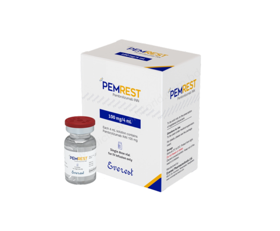 Pembrolizumab (Pemrest 100mg/ 4ml) Rx Pembrolizumab (Pemrest 100mg/ 4ml) Rx