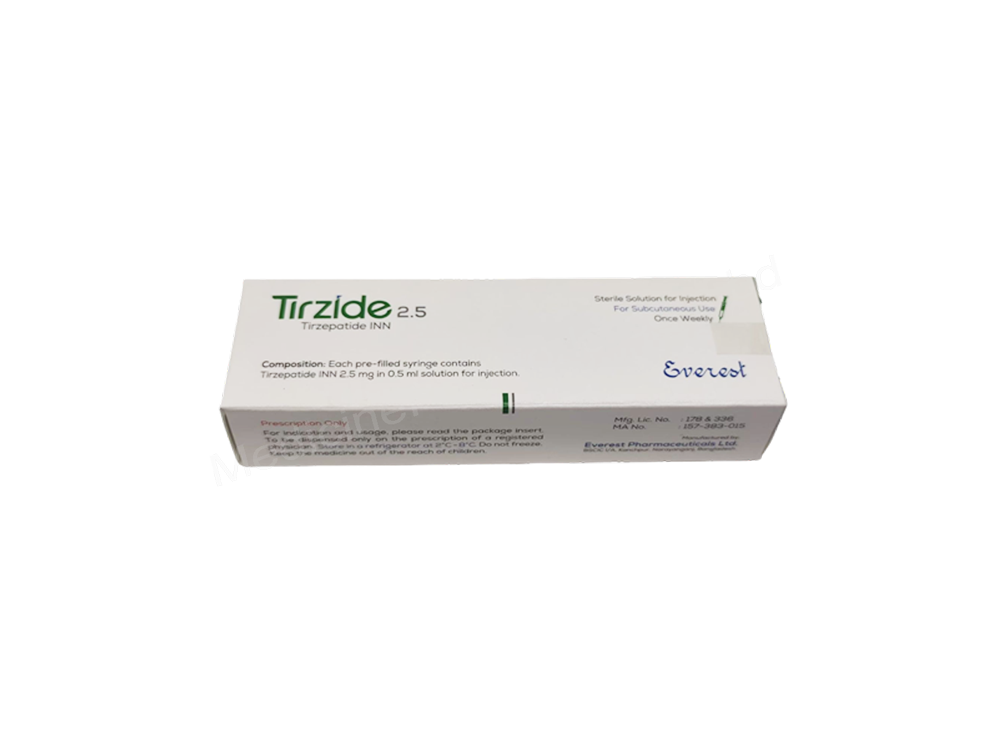 Tirzepatide (Tirzide 10mg/ 0.5ml / 2.5mg/ 0.5ml / 5mg/ 0.5ml / 7.5mg/ 0.5ml) Rx Tirzepatide (Tirzide 10mg/ 0.5ml / 2.5mg/ 0.5ml / 5mg/ 0.5ml / 7.5mg/ 0.5ml) Rx