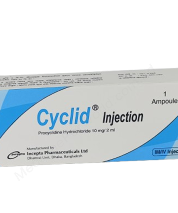 Procyclidine hydrochloride (Cyclid 10mg/ 2ml) Rx