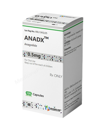 Anagrelide (ANADX 0.5mg) Rx