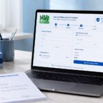 Secure pharmacy checkout workspace scene