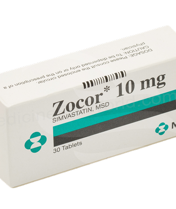 SIMVASTATIN (ZOCOR 10mg / 20mg) Rx