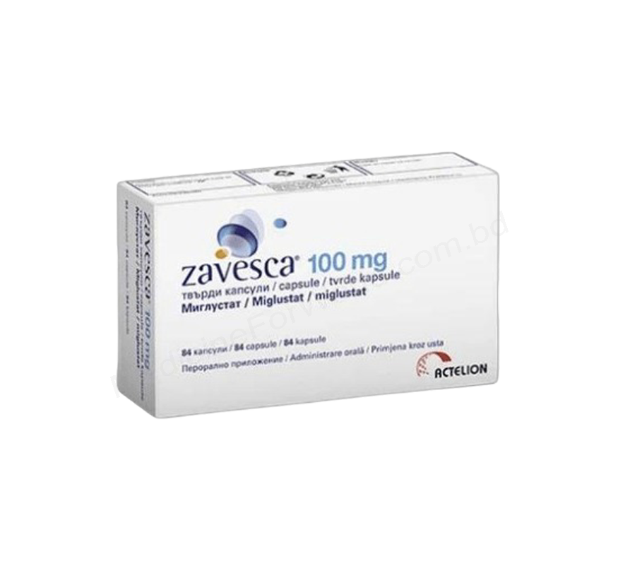 MIGLUSTAT (ZAVESCA 100mg) Rx