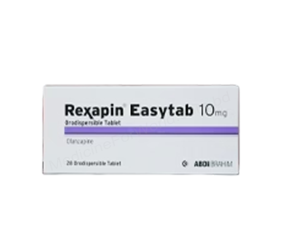 OLANZAPINE (REXAPIN EASYTAB 10mg / 2.5mg / 20mg) Rx