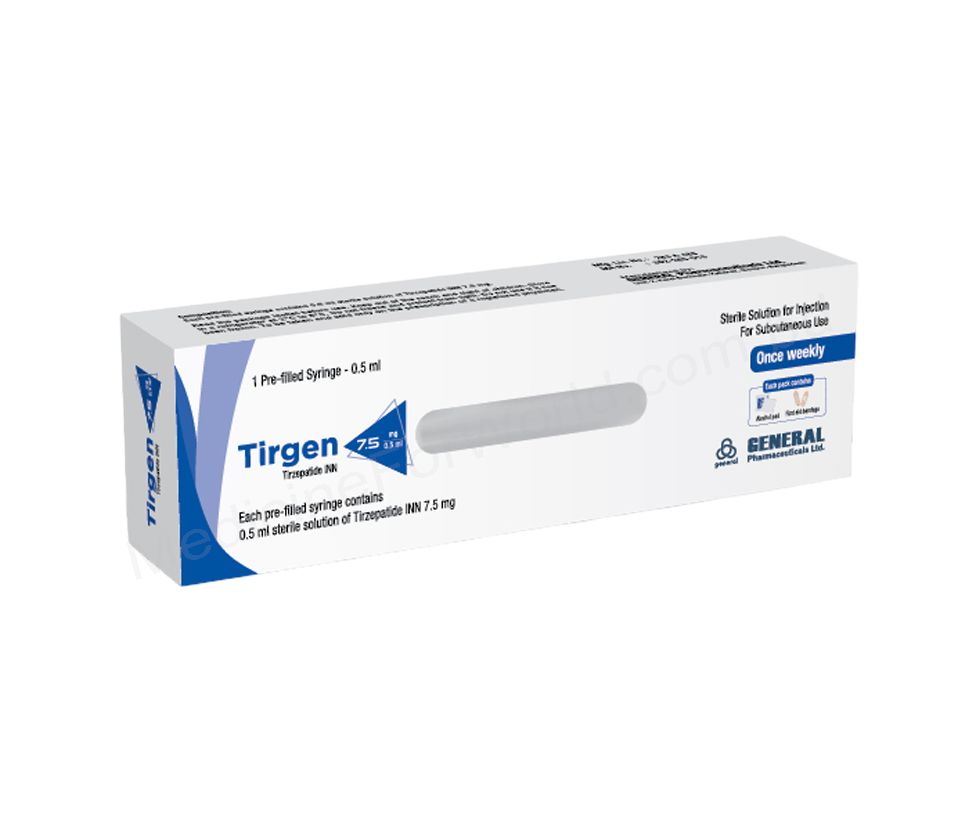 Tirzepatide (Tirgen 10mg/ 0.5ml / 12.5mg/ 0.5ml / 15mg/ 0.5ml / 2.5mg/ 0.5ml / 5mg/ 0.5ml / 7.5mg/ 0.5ml) Rx