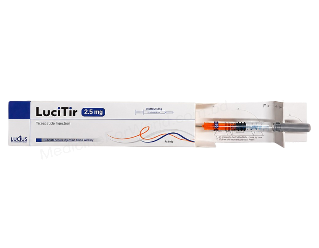 Tirzepatide (LuciTir 10mg/ 0.5ml / 12.5mg/ 0.5ml / 15mg/ 0.5ml / 2.5mg / 0.5ml / 5mg/ 0.5ml / 7.5mg/ 0.5ml) Rx