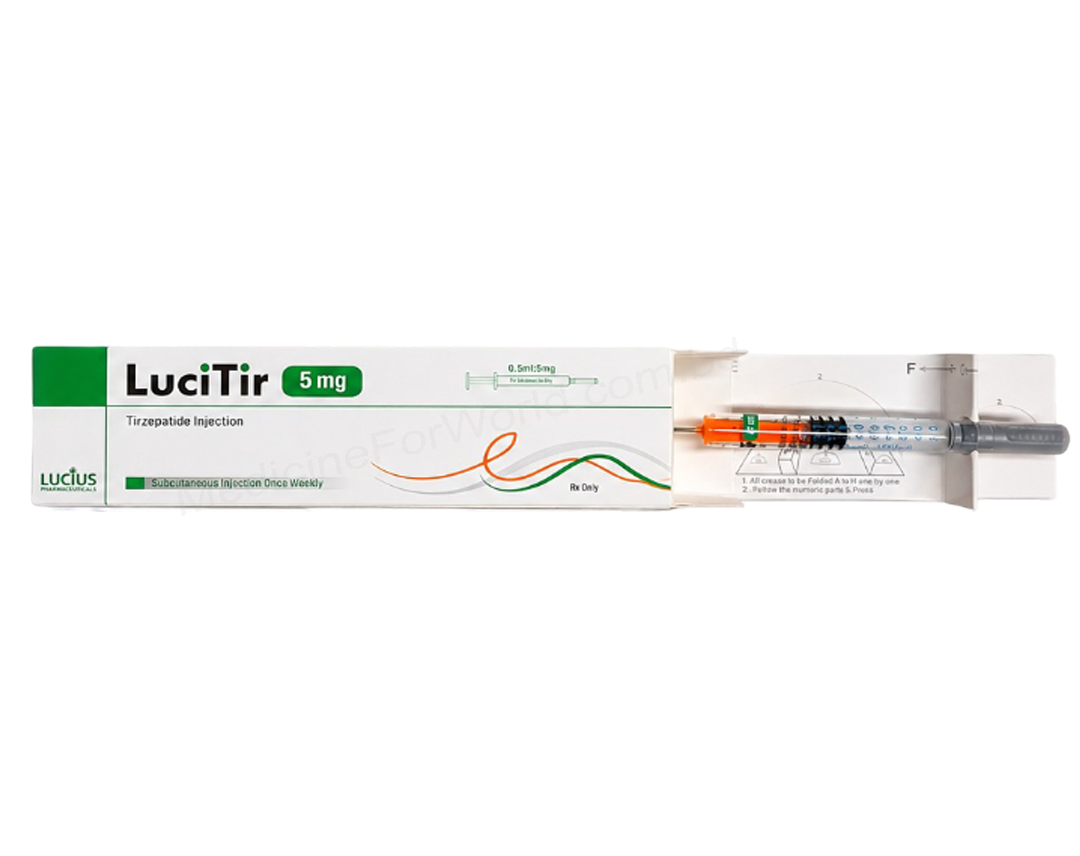 Tirzepatide (LuciTir 10mg/ 0.5ml / 12.5mg/ 0.5ml / 15mg/ 0.5ml / 2.5mg / 0.5ml / 5mg/ 0.5ml / 7.5mg/ 0.5ml) Rx